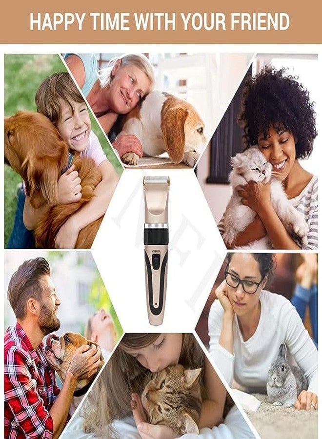 SHYRC Professional Pet Grooming Kit, Rechargeable Dog Clippers with 4 Guide Combs, Cleaning Brush - Image 5